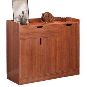 slim ontwerp Moderne multifunctionele schoenenkastserie in Chinese stijl: combineert mode en functionaliteit en optimaliseert de opbergruimte in de hal om schoenen netjes te houden(91 * 31 * 83cm)