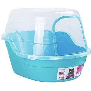 XL Kattenbak Kattenbakje met Kattenbak kattenbakje voor Kat grote kattenbak toiletbak kattentoilet met kap Jumbo kattenbak met kap en deksel Pet Kattenbak voor huisdieren 63x49x42cm