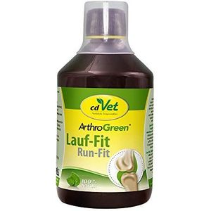 cdVet Natuurproducten ArthroGreen Running Fit 500 ml - voedingssupplement ter ondersteuning van de gewrichten voor paard, hond en kat met kruiden