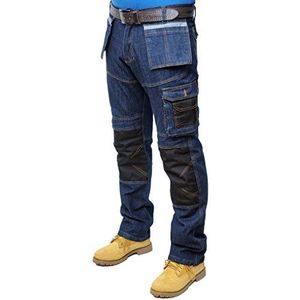 Prime Heren Werken Broeken Defender Pant Leger Tactische Jeans (BLUE-DENIM-004, 38W X 34L)