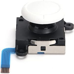 Thumb Stick, Joystick Knop Module Draagbaar Compact Lichtgewicht Eenvoudig te installeren Slijtvast voor Switch Lite Controller(wit)