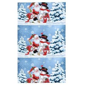 Kerstman en sneeuwpop 3 x 5 ft lente vakantie banner kleurrijke paastuin vlag decoratieve huis vlag banner met doorvoertules voor buiten binnen paasfeest decor (klassieke stijl)
