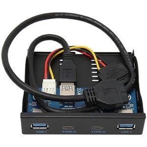 Floppy Drive Voorpaneel, 6 Poorten USB Voorpaneel Hub 5Gbps voor Desktop