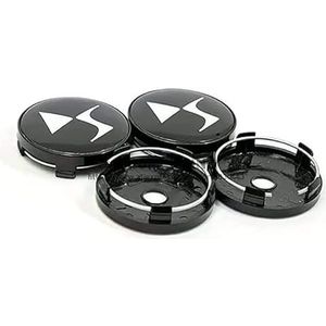 4 stuks auto wielnaafdoppen voor Citroen DS3 DS6 DS7 60mm auto wielnaafdoppen wieldoppen auto wielnaafdoppen wielnaafdoppen bekleding onderdelen accessoires