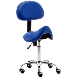 JAVPTAV Ergonomische zadelkruk met rugleuning in hoogte verstelbaar rollend zwenkwiel voor laboratoriumkliniek tandarts salon