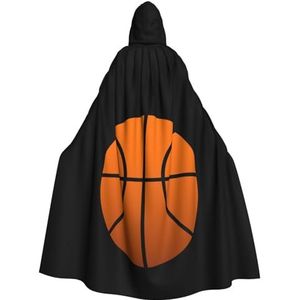 WURTON Halloween Kerstfeest Basketbal Print Volwassen Hooded Mantel Prachtige Unisex Cosplay Mantel