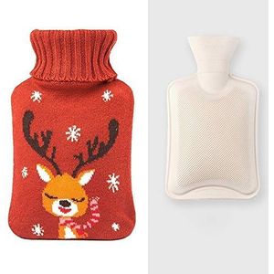 DieffematicRSD Warmwaterkruik Water 1000 ml Heet waterfles rubber warm waterfles NUANSHOU (Color : A)