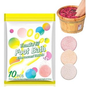 Voetbadtabletten - Bruistabletten - 10 stuks - Voetverzorging Spa Relax Massage