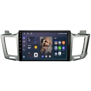 Android 12 Auto Stereo MP5 Player 9'' Screen Autoradio Voor Toyota RAV4 2013-2018 Car-play Android Auto GPS-navigatie Bluetooth RDS FM AM DAB+ Radio Stuurbediening Voice Control(4 Core 1G+16G)