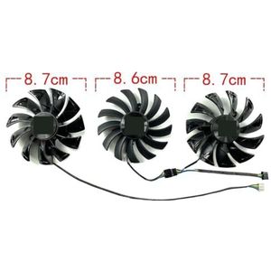 Voor ZOTAC voor GeForce RTX3060 3060ti 3070 PGF GOC grafische kaart vervangende ventilator GA91S2U/GA92S2U(A pair of fans)