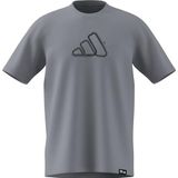 adidas Hombre MOTORSPORT TRACK GRAPHIC T-SHIRT, halo silver, 3XL