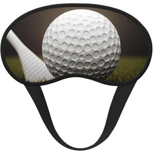 Slaapmasker voor zijslaper, zijden slaapmasker met elastische band, super zachte oogslaapschaduwhoes, golfbal, verduistering, nachtblinddoek voor vrouwen en mannen, reizen