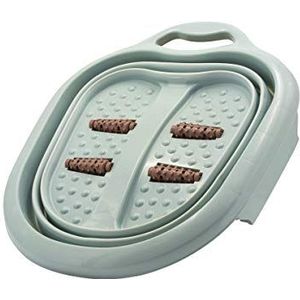 Stress Relief Inklapbare Voet Spa | Voet Soak Bad met Massage Rollers, Spa Basin voor het weken van moe & Pijnlijke Voeten Grote Teal