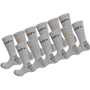 CAT erpillar Real Work herensokken, 12 paar lichtgrijs, 39-42 EU