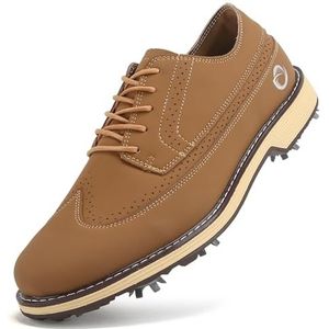 PENXZT Heren 9 Spikes Golfschoenen waterdichte sportschoenen,C,39 EU