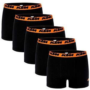 KTM by Freegun Boxershorts voor heren, ondergoed, boxershort, verpakking van 5 stuks, zwart, L