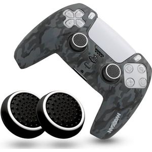 MatoSan PS5 Controller Skin met grip, hoogwaardige antislip hoes en hoes voor de beste controle, met nauwkeurige duimsleuteldoppen, ideaal voor PS5-controller-accessoires