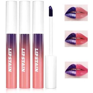 3Pcs Peel Off Lip Liner Stain,Hoog gepigmenteerde,Langhoudende,Afneembare Lipvlek,Waterdichte Lip Stain Liner,Matte afwerking Lip Stain Liner