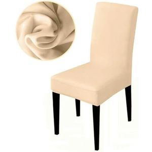 28 kleuren voor keuze universele maat stoelhoes grote elasticiteit stoelbeschermer stoelhoes stoelhoezen voor hotel woonkamer-crème-universele maat
