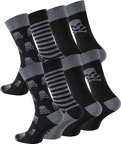 Cotton Prime - Sokken - Grijs Gemêleerd/Zwart - 8 Pack