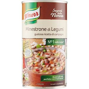 3 x Knorr Minestrone di Legumi peulvruchtensoep 500 g langzaam gekookt