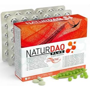 NATURDAO PLUS® DAO enzym 3.000.000 HDU per dag - perfecte dosering met 1.000.000 HDU per tablet (3 tabletten/dag) 8 cofactoren en adjuvanten, quercetine, catalase, vitaminen, koper en zink