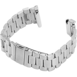 Vervangende Horlogeband, Metalen Horlogeband Roestvrij Staal Mode voor Kantoor (Zilver)