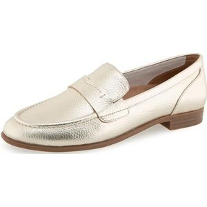 Aerosoles Winona instappers voor dames, goud metallic kiezelleer, maat 36 UK