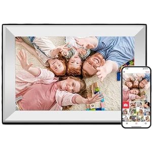 32 GB Geheugen 10,1 Inch Slimme Acryl Digitale Fotolijst WiFi HD 1080P Digitale Fotolijst Touchscreen Ondersteuning Videoweergave Eenvoudig delen(10.1-inch white)