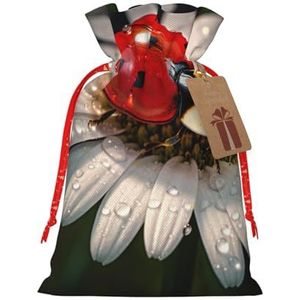 Lieveheersbeestje Bloem Vakantie Gift Bags,Herbruikbare Kerst Gift Zakken, Kunstige Aanpak Van Gift Giving
