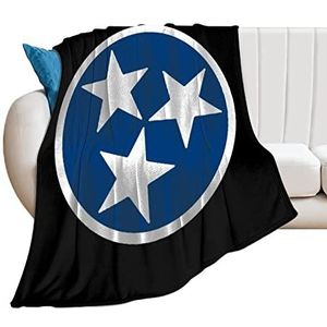 Tennessee State Flag Logo Zachte Fleece Gooi Deken voor Bed Sofa Gezellige Decoratieve Dekens Winter 60""*80"" (150 * 200 cm)