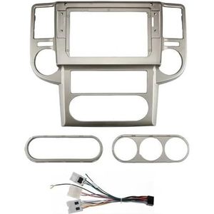 Voor N&issan Voor X-trail Voor Xtrail 2003 2004 2005 2006 2007 10 Inch Autoframe Fascia-adapter Radio Dashboard Montagepaneel Kit Auto Fascia Radio Paneel(Frame Cable)