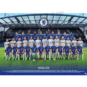 Be The Star Posters Chelsea FC Squad 21/22 Poster A2 - Officieel gelicenseerd product, blauw, 41,9 x 59,2 cm
