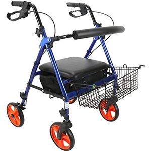 Rollator Walker Walking Frame Standaard Walker Rollator Wiel Rollator voor Ouderen Gehandicapte Katrol Opvouwbare Winkelwagen Wandelen Walker Winkelwagen Verlangen naar