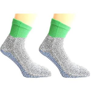 Anti-cut Split Teen Sokken 5-niveau Snijweerstand Blootsvoets Beschermend Antislip Outdoor Camping Strand Slijtvaste Wandelsokken(Size M green)