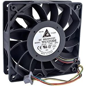 For - TFC1212DE, 4800RPM, 190CFM, 4-Pin Connector, Double Ball Bearing, Ideal for PC and Server High-Performance 12V 3.90A 12038 Fan LMNCBVYA