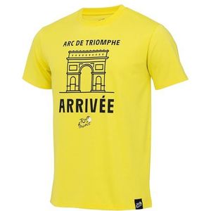 Tour de France Arrivée Arc de Triomphe T-shirt, officiële collectie voor fietsen, Geel, M