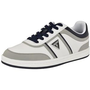 GUESS Heren Lasen Sneaker, Medium Grijs/Wit Multi 031, 11 UK, Medium Grijs Wit Multi 031, 45 EU