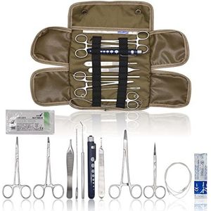 OdontoMed2011 20 stuks Amerikaanse militaire stijl overschot noodgeval/overlevingskit - Bleed CONTOL Kit - Militaire stijl EHBO-kit - Molle Pouch MLT-04