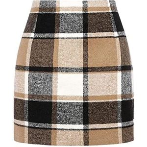 Geruite Damesrok - A-lijn - Kokerrok - Hoge Taille - Minirok