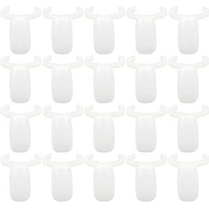 UERRY 200 stuks kunstnageltips, nagelringen, nail swatches, sticks, kunstnageldisplay, tips geschikt voor nagelstudio, nageltraining, ook geschikt voor het persoonlijk verzamelen van nagellak