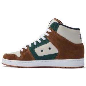 DC Shoes Manteca 4 Hi S - Hoge skateschoenen van leer voor heren, bruin/groen, 43 EU