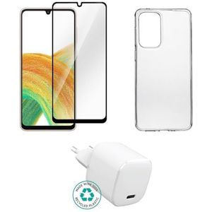eSTUFF Kit voor Samsung Galaxy A53 5G. Charger, Cover, Glass, ES-KIT-SAMGALA535G