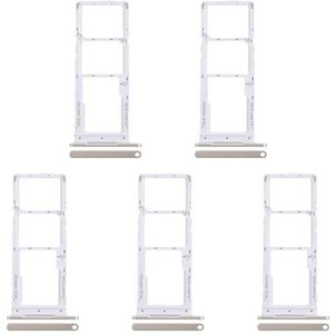 ZZjingli for Infinix Smart 8 X6525 5 stuks SIM-kaarthouder + SIM-kaarthouder + Micro SD-kaarthouder (zilver) (goud) (zwart)(Gold)