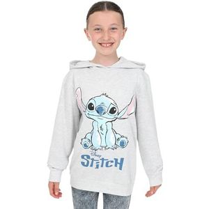 Disney Meisjes Lilo en Stitch Grijze katoenen hoodie, Grijs, 7-8 jaar