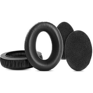 YunYiYi Vervanging Earpad Cups Kussens Compatibel met Sennheiser HD545 HD565 HD580 HD600 HD650 HD660S HD535 HD265 HD525 HD58X HD6XX Headset Covers oorbeschermers (PU leer)