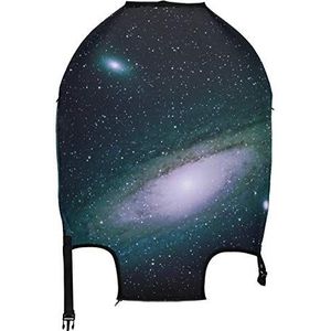 AJINGA Witte Kat Kitten Fantasy Daken Huizen Sky Night Stars Reizen Bagage Protector Koffer Cover S 18-20 inch