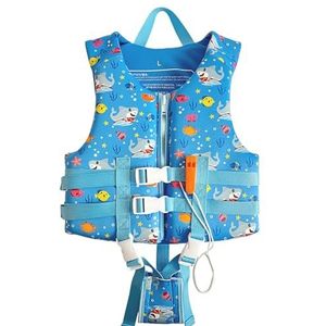 GugriSea Children's Buoyancy Suit, Vest, Water Sports And Swimming Equipment, Buoyancy Suit, Surfing, Vest For Men And Women (Blauw : Blauw, Maat : XS)