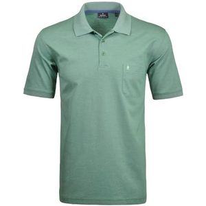 RAGMAN SoftKnit-polo voor heren met borstzak, korte mouwen, Mint-385, XL