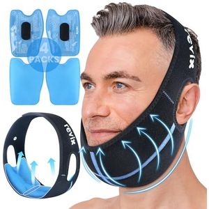 REVIX Wisdom Teeth Ice Pack Head Wrap met 3D Naaien Jaw Ice Pack voor Gezicht Orale Chirurgie Pijnverlichting voor TMJ, Tand Extractie & Tanden Verwijderd, Extra Snug Fit met 4 Hot Cold Gel Packs